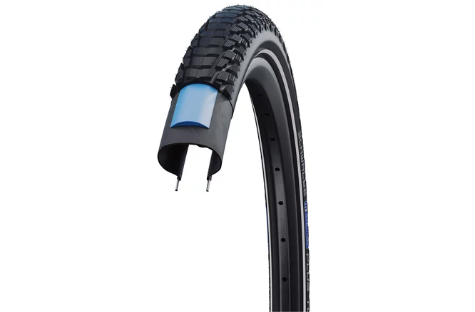 Schwalbe Pneu Marathon Plus Tour 28x1.75 Starr mit Reflexstreifen black