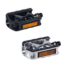 Wellgo Pedal mit Alu Körper schwarz und silber