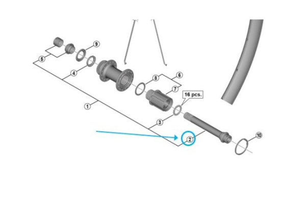 Shimano Achse WH-RS170