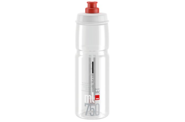 Elite Bidon Jet 750 ml transparent-rot