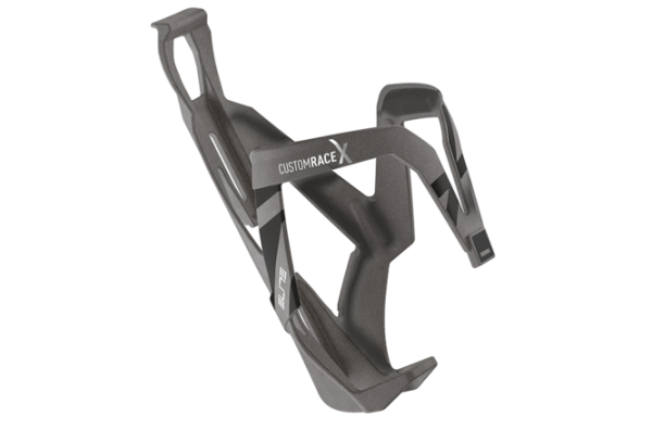 Elite Bidonhalter Custom Race X glossy titanium metal-schwarz