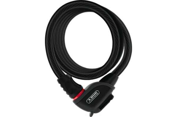 ABUS Spiralkabelschloss Phantom 8950/180 mit Halter TexFL schwarz