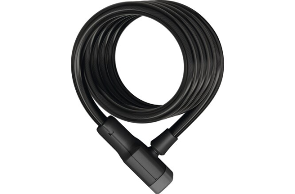 ABUS Spiralkabelschloss Booster 6512K/180 mit Halter SCMU 6K schwarz