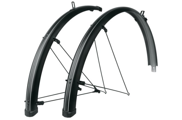 SKS Schutzblechgarnitur Bluemels Stripes Kunststoff 28" 55 mm schwarz matt