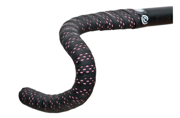 Bike Ribbon Lenkerband Drops schwarz mit pinken Tropfen