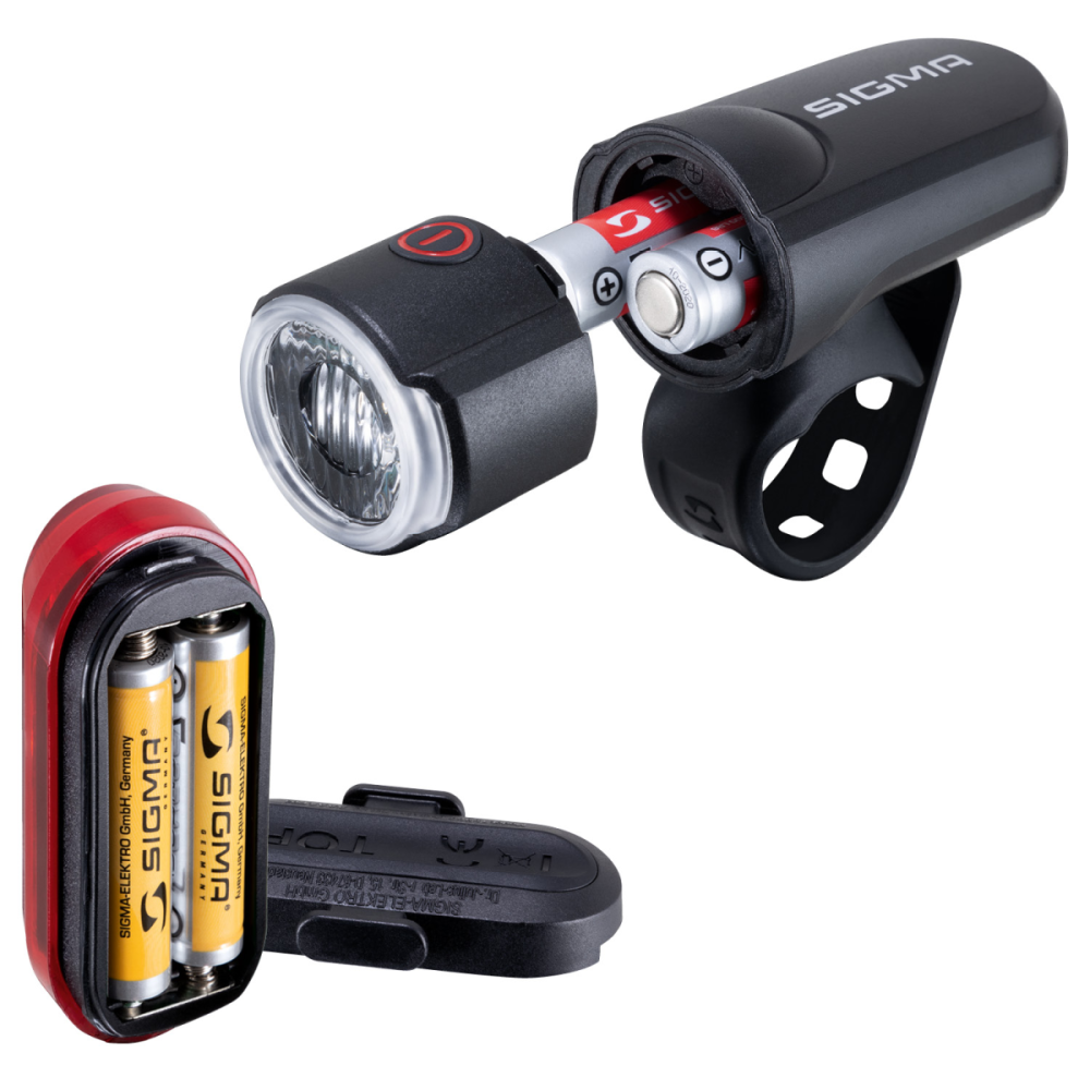 SIGMA SPORT Sigma Lichtset Aura 30 FL & Curve schwarz