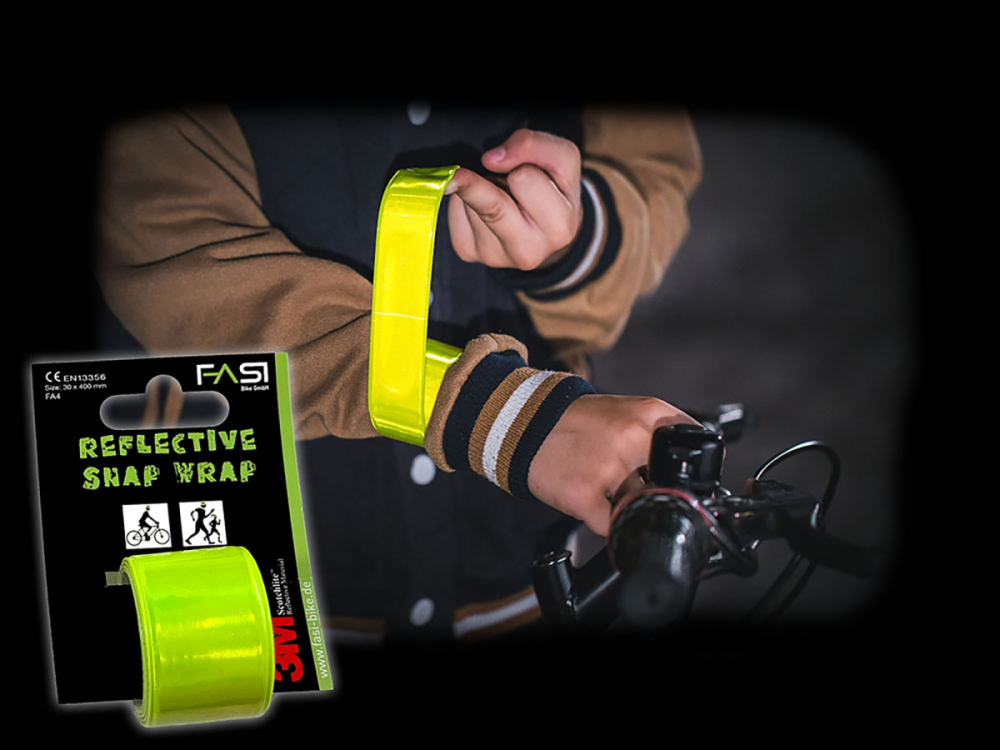 FASI Snap Wrap Reflektorband 30 mm weiss
