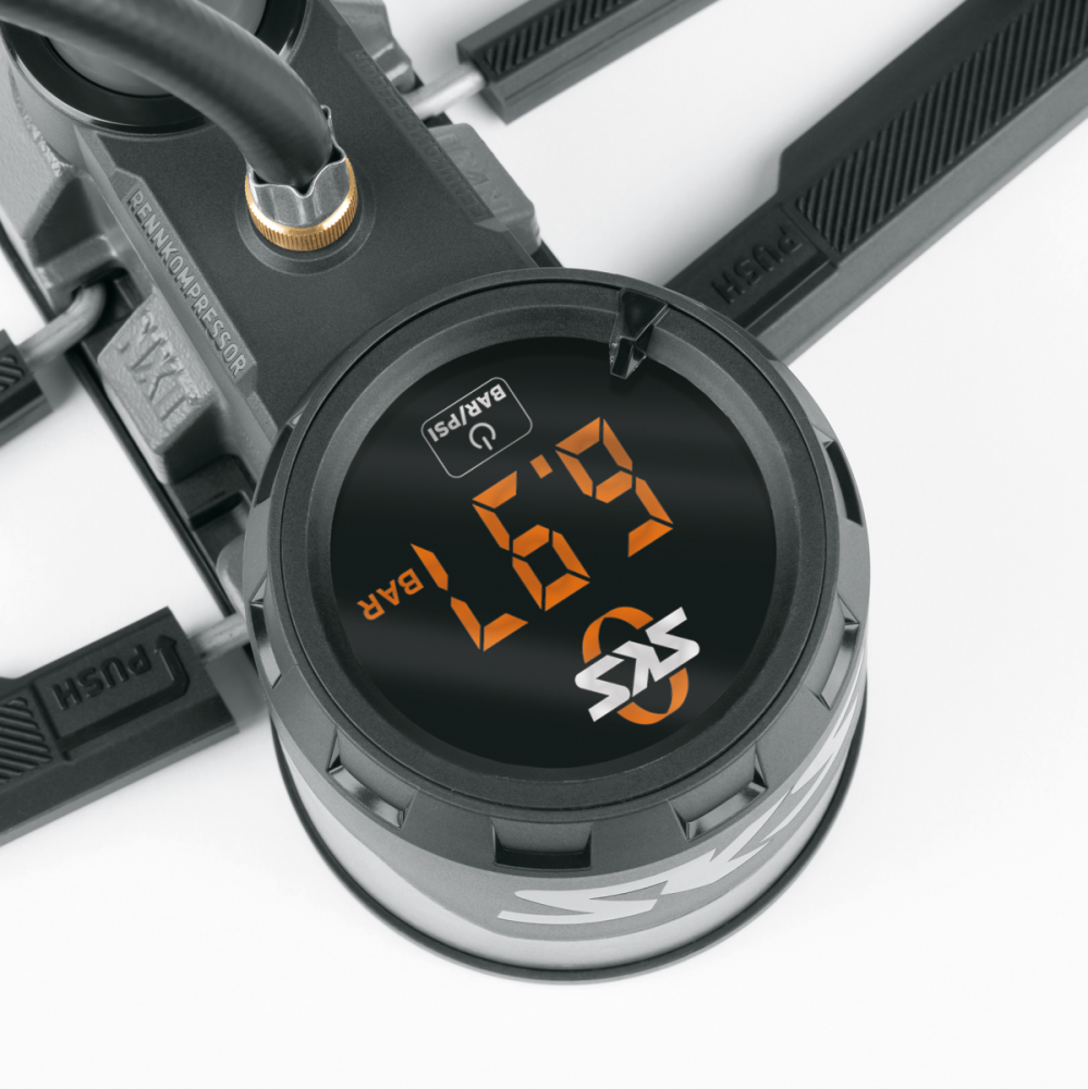 SKS Standpumpe Rennkompressor NXT Digi Stahl Multi Valve schwarz