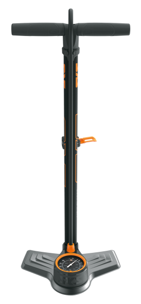 SKS Standpumpe Air-X-Plorer 10.0 Stahl Multi Valve schwarz/orange