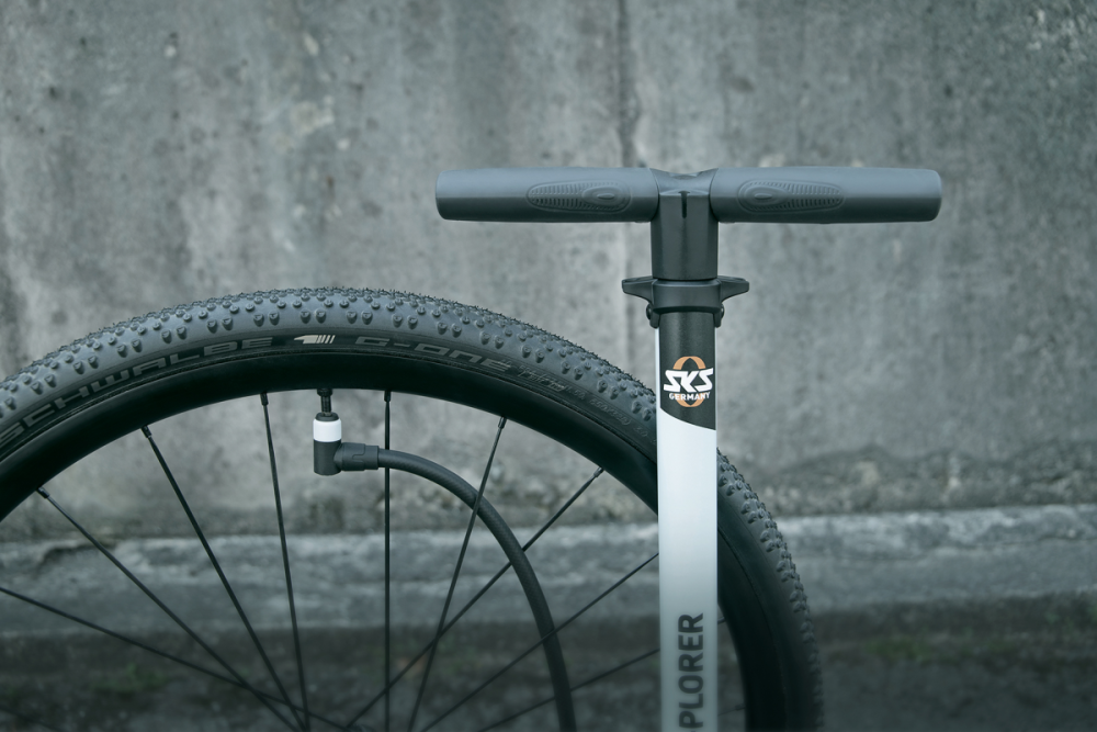 SKS Standpumpe Air-X-Plorer 10.0 Stahl Clik Valve blau/schwarz