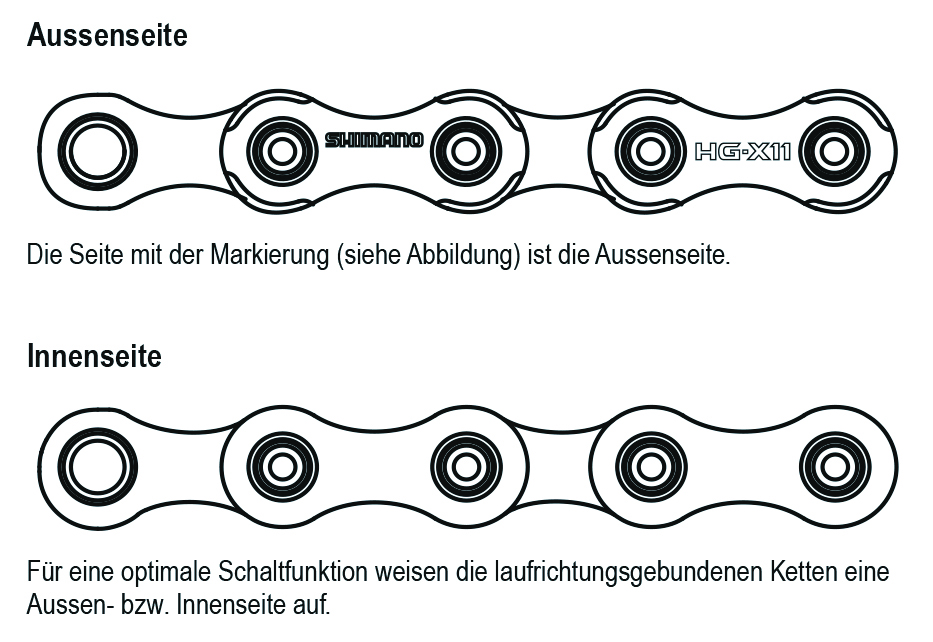 Shimano Kette XT CN-HG95 HG-X 10-Gang 116 Glieder Pin