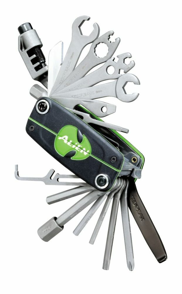 Topeak ALiEN III Tool, 31 Funktionen, inkl. Tool Bag - Werkzeuge aus Edelstahl, Kunststoffgehäuse, 272 Gramm