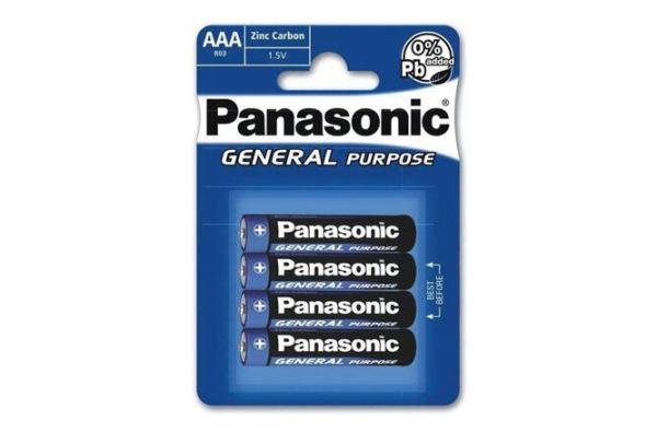 Panasonic Batterie R03 Micro 1.5V AAA Set a 4 Stk.