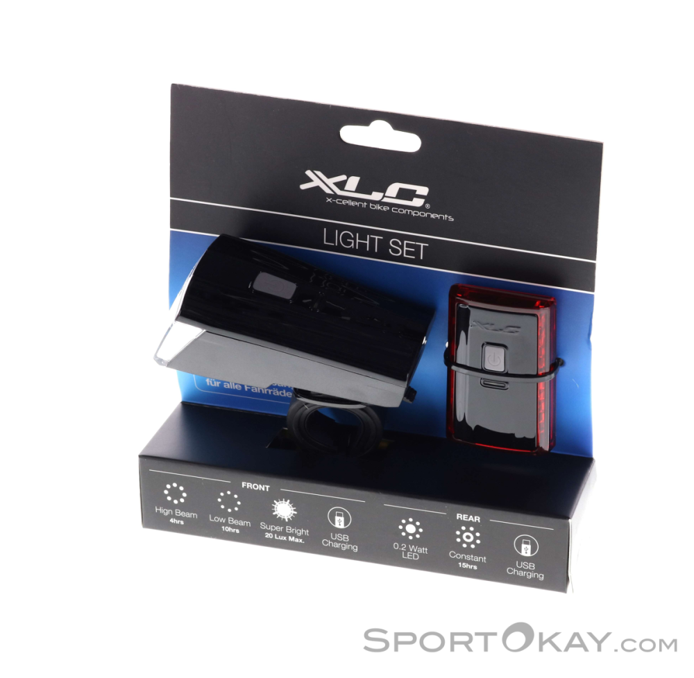 XLC Comp Lichtset Titania CL-S16 StVZO Fahrradlicht Set