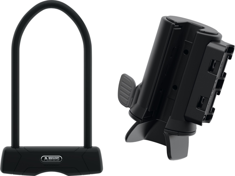 ABUS Bügelschloss Granit 460 150x230 mit Halter SH B schwarz