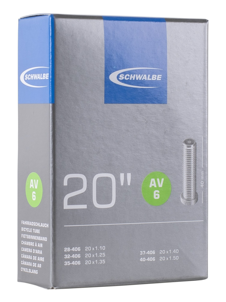 Schwalbe Schlauch AV6 20" 28/40-406 Autoventil