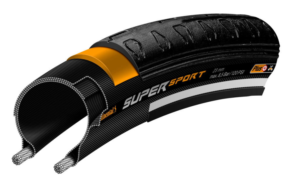 Continental Pneu Super Sport Plus 700x23C Starr black