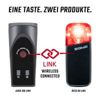 SIGMA SPORT Sigma Rücklicht Reco 81 link Radar schwarz