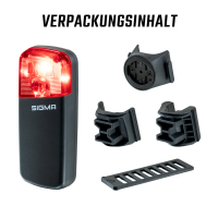 SIGMA SPORT Sigma Rücklicht Reco 81 link Radar schwarz