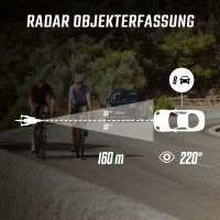 SIGMA SPORT Sigma Rücklicht Reco 81 link Radar schwarz