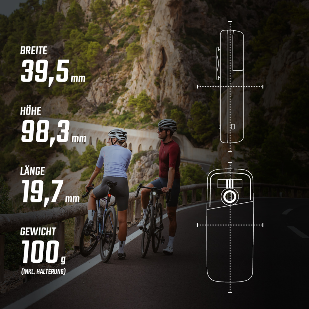 SIGMA SPORT Sigma Rücklicht Reco 81 link Radar schwarz